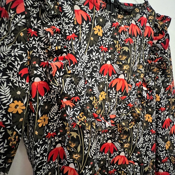 Floral Long Sleeve Dress - Picture 2 of 5